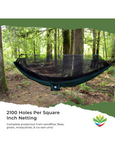 Hamaca Reversible con Red Antimosquitos Hammock Bliss 300x150cm 2