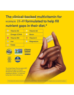 Multivitamina Ritual para Mujeres 18+ 60 Cápsulas Veganas 2