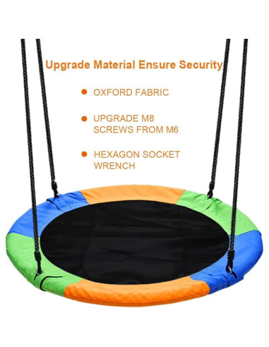 Columpio Redondo de 101.6 cm Juegoal para Niños - Alta Capacidad