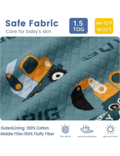 Saco de Sueño ZIGJOY Algodón Mediano Excavadora 1.5 Tog 2