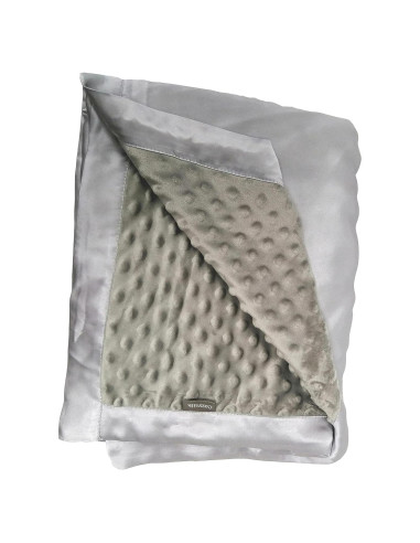 Manta de Seda para Bebé Cozysilk 71x102 cm Gris Plateado