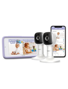 Monitor de Bebé Inteligente Hubble Connected 5" HD Doble Cámara