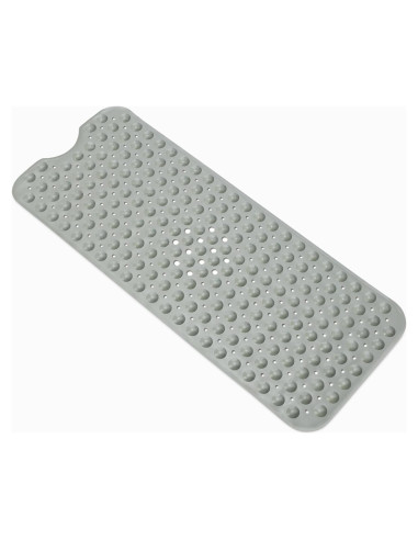 Alfombra de baño antideslizante Amazon Basics 101.6x40.6cm Gris