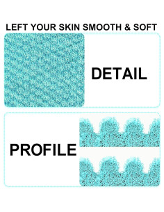 Guantes Exfoliantes Evridwear Azul Ángel Pesado 100% Nylon 2