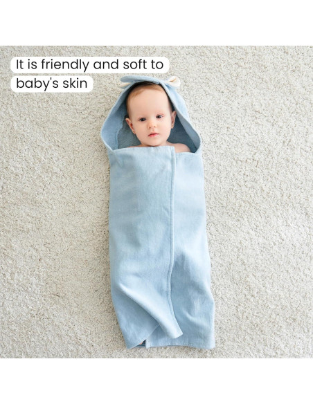 Toallas con Capucha para Bebé Softan 2 Pack Algodón 100%