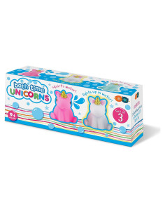 Set de Juguetes de Baño Buddy & Barney - 3 Piezas Unicornio LED