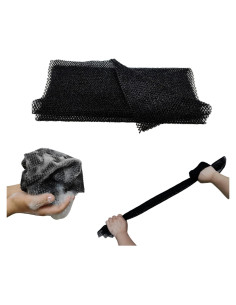 Esponja de Baño Exfoliante Africana Haisalin - Negra 80 cm