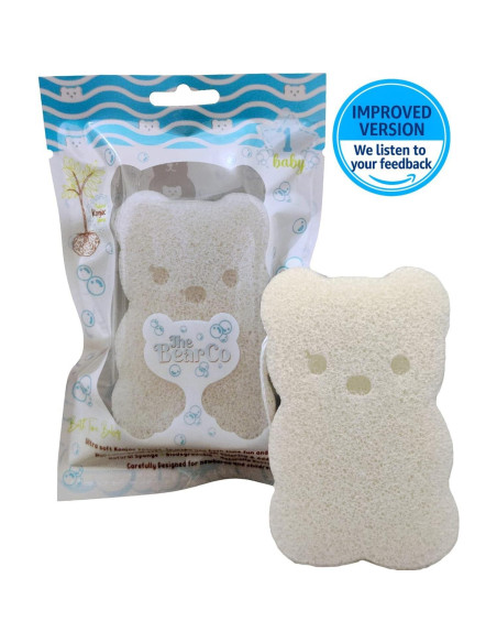 Esponja de Baño para Bebés BearCo 100% Natural Hipoalergénica