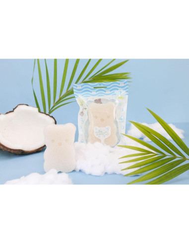 Esponja de Baño para Bebés BearCo 100% Natural Hipoalergénica