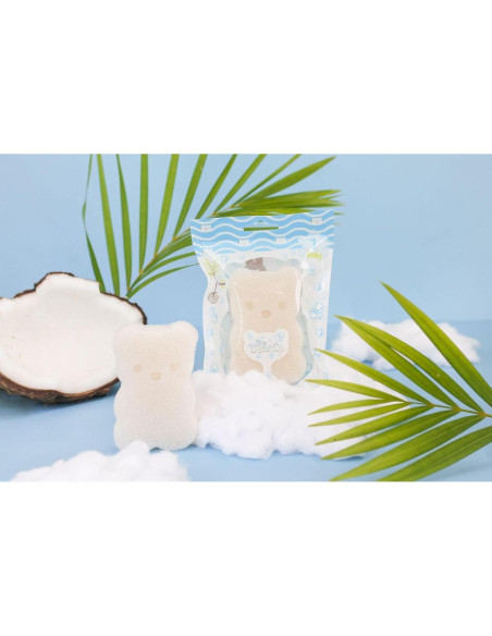 Esponja de Baño para Bebés BearCo 100% Natural Hipoalergénica