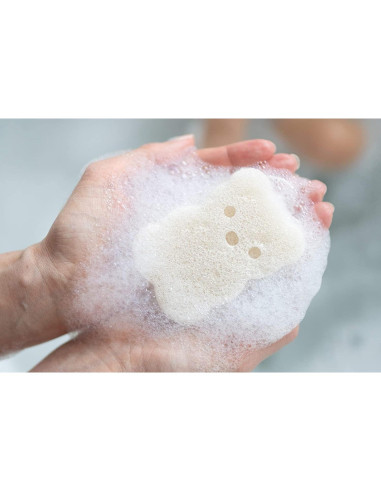 Esponja de Baño para Bebés BearCo 100% Natural Hipoalergénica