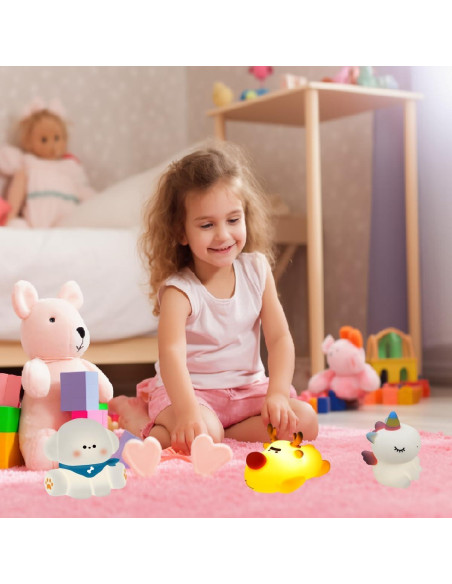 Luz Nocturna Cachorro Kapee House Silicona Recargable Luz Nocturna Cachorro Kapee House Silicona Recargable