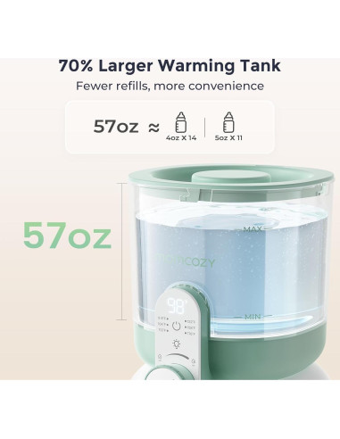 Calentador de Agua Instantáneo Momcozy 1.69L con Doble Luz