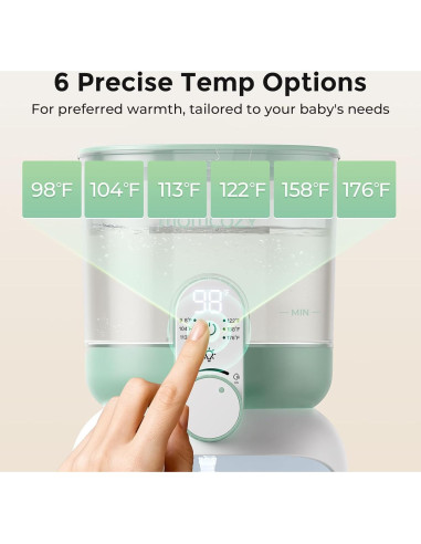 Calentador de Agua Instantáneo Momcozy 1.69L con Doble Luz