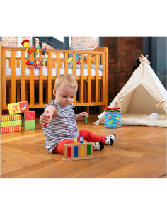 Juguete Pop Up de Madera Galt - 4 Figuras Coloridas 2