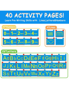 Almohadilla Reutilizable HAPATOYS para Trazar Letras y Números 2