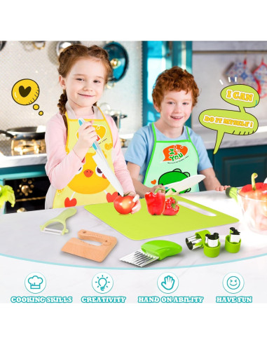 Set de Herramientas de Cocina Montessori HAIMST 15 Piezas