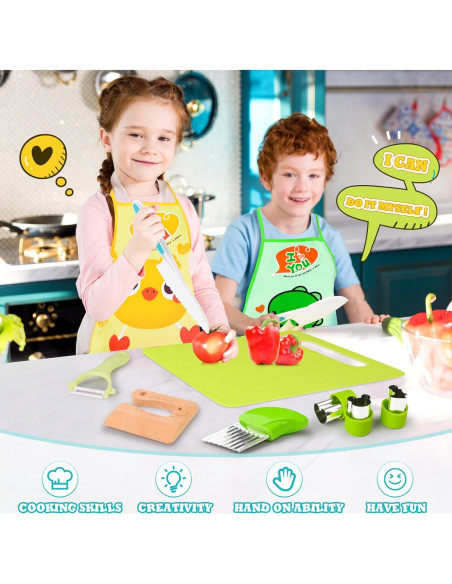 Set de Herramientas de Cocina Montessori HAIMST 15 Piezas