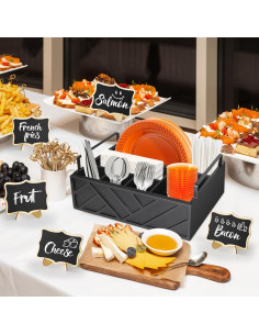 Dispensador de Platos de Papel Unistyle con 10 Carteles Pizarra 2