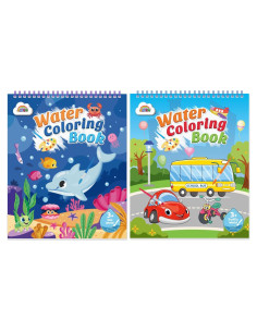 Libro de Pintura con Agua ZMLM para Niños 3-8 Años - Sin Desorden