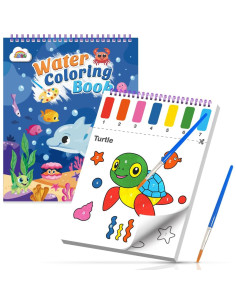 Libro de Pintura con Agua ZMLM para Niños 3-8 Años - Sin Desorden 2