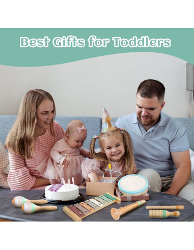 Juego de Instrumentos Musicales Raimy - Madera Montessori 1-3 Años