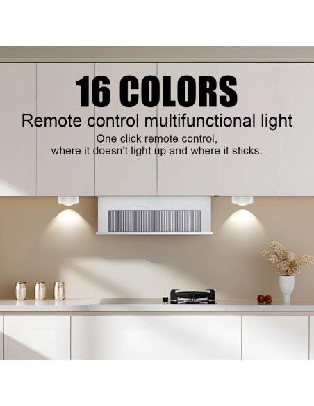 6 Luces LED Inalámbricas KHGUZ para Interior de Automóvil