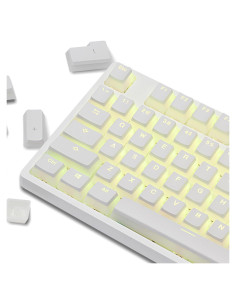 Tapas de Teclado Mecánico Happy Balls PBT Doubleshot Blanca