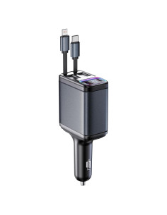 Cargador de coche USB C 5 en 1 SCHUGS 247W con monitor