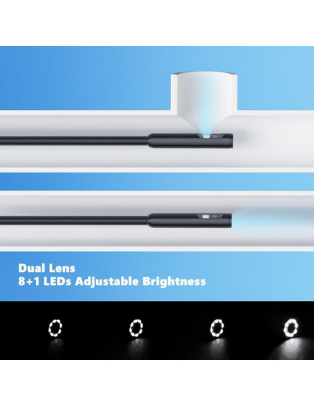 Cámara Endoscopio Doble Lente Lukzaten USB-C para iPhone y Android
