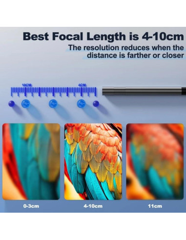 Cámara Endoscopio Doble Lente Lukzaten USB-C para iPhone y Android