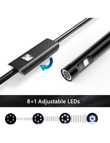 Cámara Endoscopio Doble Lente Lukzaten USB-C para iPhone y Android