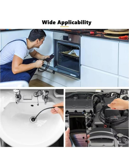 Cámara Endoscopio Doble Lente Lukzaten USB-C para iPhone y Android