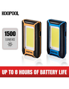 Paquete de 2 luces de trabajo LED KOOPOOL 1500 lúmenes 40W 2