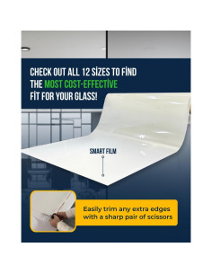 Muestra Película Inteligente INWIXA 20.32x30.48 cm Privacidad 2