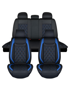Fundas de Asiento de Coche Nilight Cuero Impermeable 5 Pasajeros