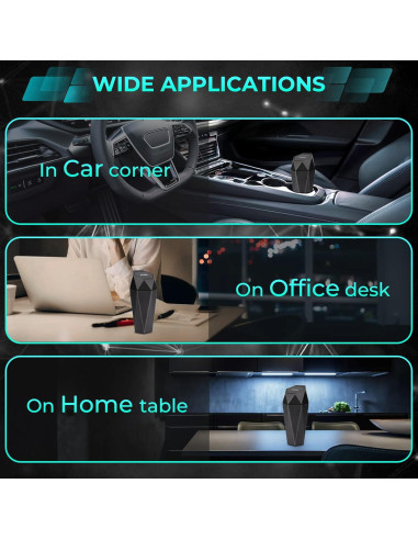 Basurero de Coche Tecfino Mini con Tapa - 2 Paquetes Negro