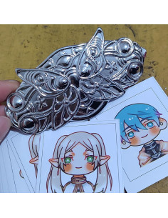 Pinzas para el cabello de aleación hechas a mano - Helecho - 10 cm 2