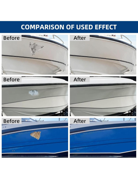 Kit de Reparación de Fibra de Vidrio Marino FENFANDAS 4 Colores