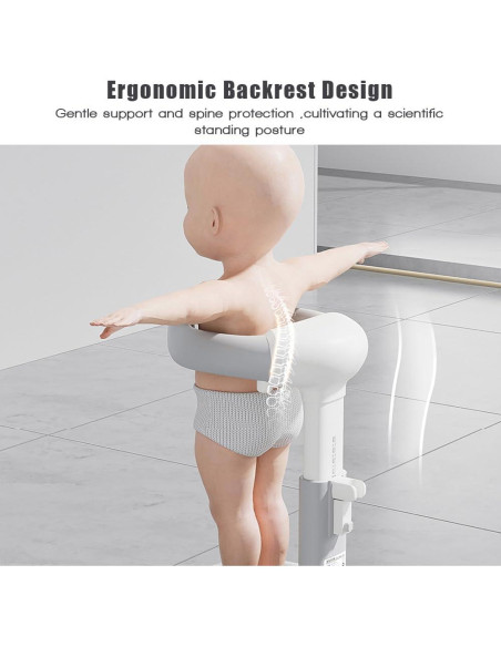 Soporte para Ducha de Bebé Gris 2025 Ajustable Antideslizante