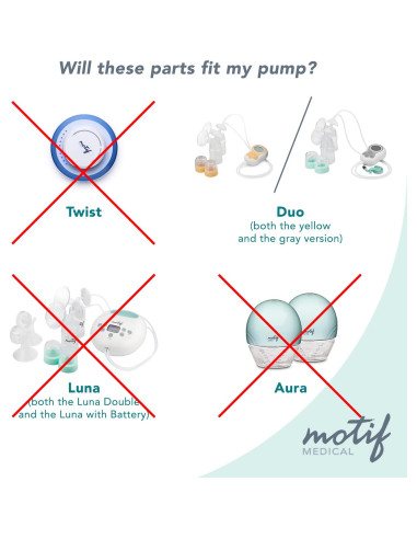 Botellas de Almacenamiento de Leche Materna Motif Medical - 2 Unidades 160 ml