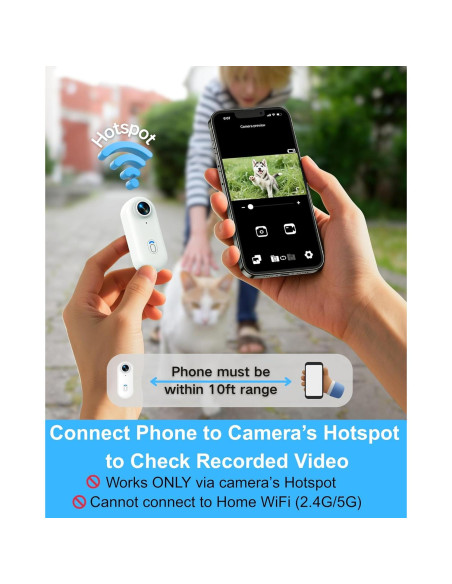 Collar de Cámara para Gatos H88 - Grabación HD 1080P XS