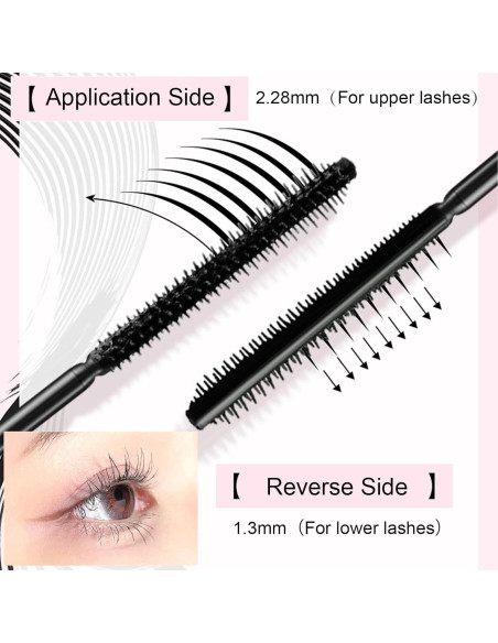 Máscara de Pestañas Okerker 2PCS - Alarga y Volumen, Negro