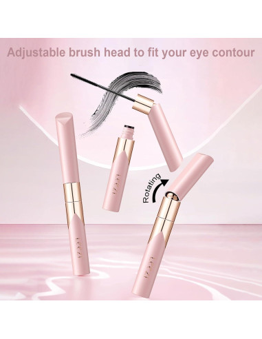 Máscara de Pestañas Okerker 2PCS - Alarga y Volumen, Negro