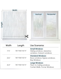 Película de Privacidad DOWELL 44.5x200 cm Vinilo Esmerilado 2