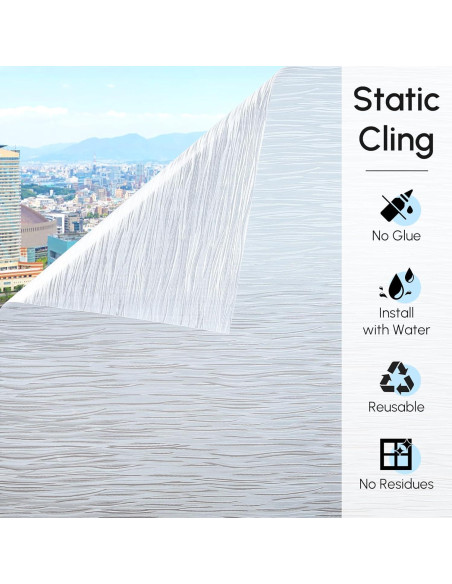 Película de Privacidad DOWELL 44.5x200 cm Vinilo Esmerilado