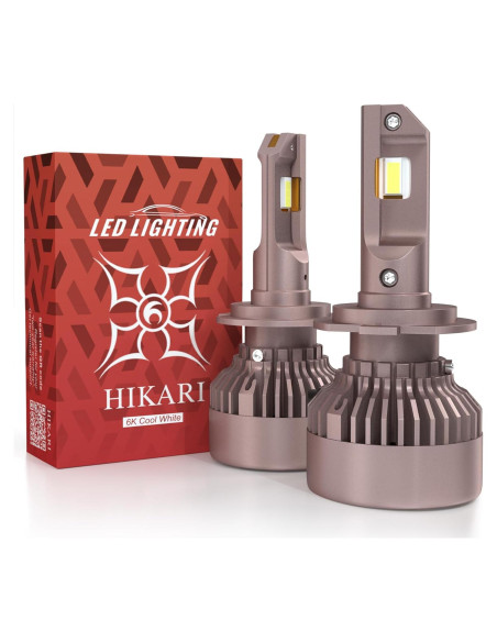 HIKARI WINGS H7 Bombillas LED Luz de Niebla 50000LM 6000K
