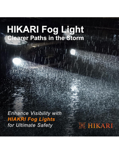 HIKARI WINGS H7 Bombillas LED Luz de Niebla 50000LM 6000K