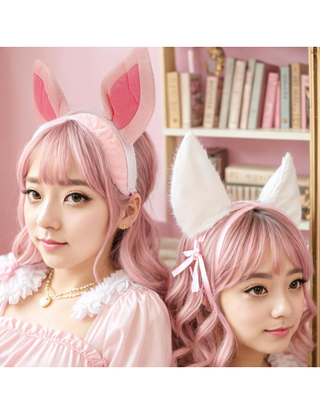 Diadema de Orejas de Cerdo Jarbins Rosa para Niños