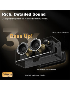 Altavoz Bluetooth Stage GoFree Max 80W IP67 Portátil con Bajo 2